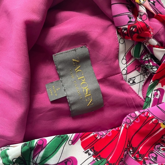 Zac Posen Women's Safety-Pin Print Maxi Dress - Picture 4 of 6